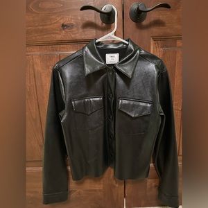 Black leather jacket from Nordstrom by brand “Tinsel” XS